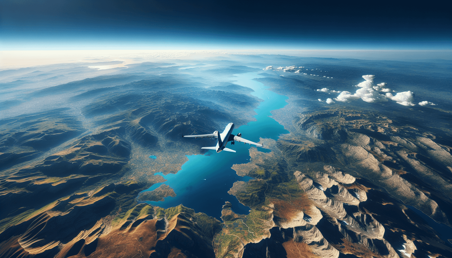 Avión volando sobre España