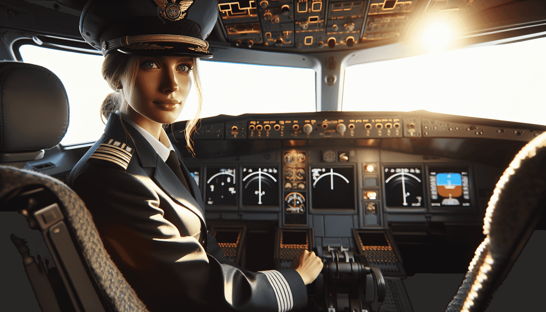 Piloto en cabina